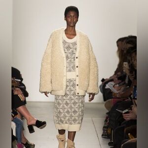 A Detacher Klaudia wool lace knit skirt, size S